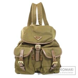 Prada logo plate backpack daypack nylon